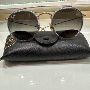 Ray-Ban RB 3647N 9067/71 51 Coppe Frame Blue Gradient Round Lenses Double Bridge